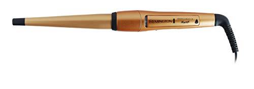 Remington Keratin and Argan Oil Nourish Hair Curling Wand, CI53W1AU, 13-25mm Conical Wand, Create Natural Curls and Waves, Fast Heat Up, Digital Heat Settings Up to 210°C, With Heat Protection Glove