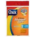 Chux All Purpose Absorbent Cloth, Reusable, Strong, and Machine Washable, 2 Count