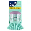 Chux Dish Scrubber, Non-Scratch, Refillable Soap Dispensing Contoured Palm Brush, 1 Count