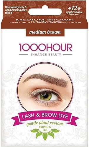 1000 HOUR Plant Based Lash and Brow Dye Kit - Med Brown