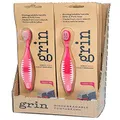 Grin Soft Bristles Biodegradable Kid's Toothbrush, Pink, 8 Count