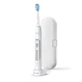 PHILIPS Sonicare ExpertClean 7300 Sonic Electric Toothbrush with App with 3 Modes and 3 Intensities, Built-in Pressure Sensor and Smart Brush Head Recognition, White/Gold, HX9618/24