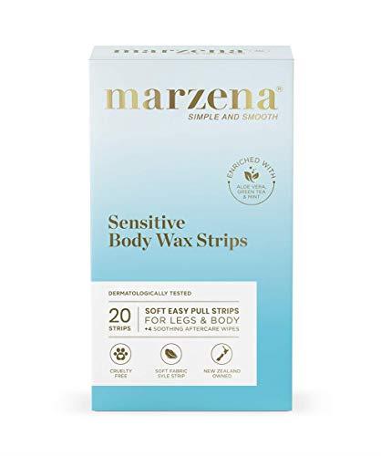 Marzena Sensitive Body Wax Strips, 20 Count