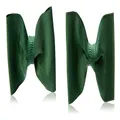 Schoolies Hair Accessories Clip On Bows 2 Pieces, Groovy Green