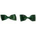 Schoolies Hair Accessories Clip On Bows 2 Pieces, Groovy Green