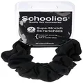 Schoolies Hair Accessories Scrunchie, Wicked Black, 2 Pieces