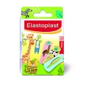 Elastoplast Kids Plastic Animal Plasters, Fun Animal Print Designs, Painless removal and skin-friendly for children’s skin, 19 mm x 72 mm – 20 Strips, children bandaids, wound protection, Wound Healing, Wound Care, Dressing Wound, Pain Free Bandage Removal, Bandages