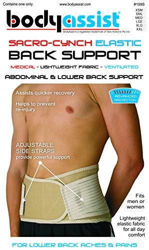 Body Assist Sacro Cynch Elastic Back Support, Beige Large
