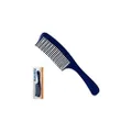 Dateline Professional Celcon #3832 Detangling Basin Comb with Handle, Blue, 1 count