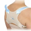 Bodyassist Back and Shoulder Posture Corrector Strap, Effective Brace Prevents Slouching & Hunching, for Women and Men, Beige, One Size