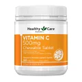 Healthy Care Vitamin C 500mg - 300 Chewable Tablets | Supports immune system