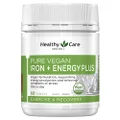 Healthy Care Pure Vegan Iron and Energy Plus - 60 Tablets | Supports energy production and relieves stress symptoms