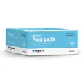 Reynard Health Supplies 70% Alcohol Antiseptic Prep Pad, Sterile, Individually Sealed, White, 6 x 3 cm, 200 Count