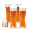 Spiegelau 4991975 Classics Hefeweizen Beer Glasses - (Clear Crystal, Set of 4)