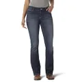 Wrangler Women's Premium Patch Mae - Sits Above Hip Jeans, Navy, 7X-Large 32 Inseam US