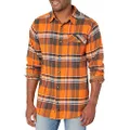 Legendary Whitetails Men's Long Sleeve Plaid Flannel Shirt with Corduroy Cuffs, Canyon Plaid, Large
