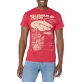 STAR WARS Men's Millennium Falcon Detailed Drawing T-shirt T Shirt, Red Heather, Small US