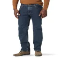 Wrangler Authentics Men's Regular Fit Comfort Flex Waist Jean, Dark Stonewash, 40W x 34L