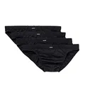 Bonds Mens Underwear Cotton Action Brief, Black (4 Pack), Large