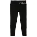 Calvin Klein Women's High Waist 7/8 Leggings with Side Mesh, Silver Combo, XS