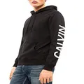 Calvin Klein Jeans Men's Institutional Back Logo Hoodie, Ck Black/Bright White, XS