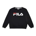 Fila Boys Regular Crew Sweater, Black, 10 US