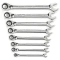 GEARWRENCH 12 Point Reversible Ratcheting Combination SAE Wrench 8-Pieces Set, 9533