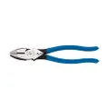 Klein Tools 9" Heavy Duty Cutting Pliers Crimping, Crimping die behind hinge for superior leverage, D20009NECR