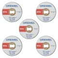 Dremel EZ Lock EZ456 Metal Cutting Wheel 5 pack, 5 Cutting Wheels with 38mm Cutting Diameter for Rotary Tool