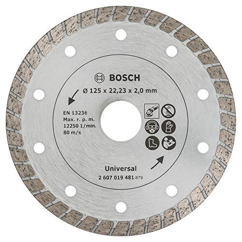 Bosch Accessories 1x Diamond Cutting Disc Turbo (Brick, Stone, Ø 125 mm, Accessories for Angle Grinder)