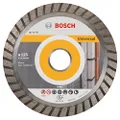 Bosch Accessories Standard for Universal Turbo Diamond Cutting Disc (for Concrete, Masonry, Ø 125mm x 22.23mm x 2mm x 10mm, Accessories Angle Grinder)