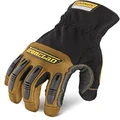 Ironclad Ranchworx Leather Work Gloves, Large, Black/Brown