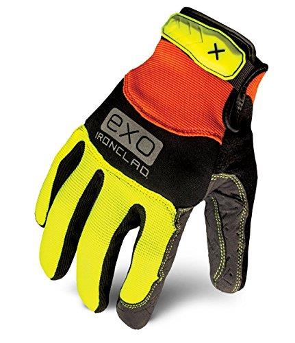 Ironclad EXO High-Visibility Pro Gloves, Small, Orange/Yellow