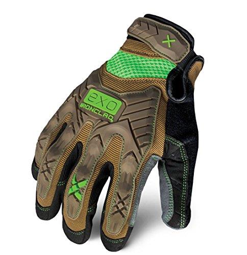 Ironclad EXO Project Impact Gloves, Large, Brown