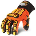 Ironclad KONG Original Oil & Gas Safety Impact Gloves, XX-Large, Orange/Yellow