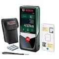Bosch Home & Garden Digital Laser Distance Measure PLR 50 C 50m (Measuring up to 50m, Protective Case, Hand Strap, 3 x AAA 1.5 V Batteries Included, in Box)