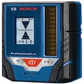 BOSCH LR8 165 ft. Red and Green-Beam Line Laser Receiver, Includes Mounting Bracket, 2 AA Batteries, & Belt Pouch