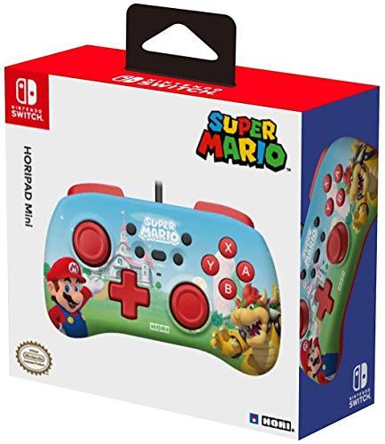 HORI HORIPAD Mini (Mario & Bowser) Wired Controller Pad - Officially Licensed by Nintendo