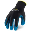 Ironclad Knit A2 Insulated Nylon Latex Winter Gloves, Extra Large, Black/Bl