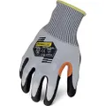 Ironclad Knit A4 Foam Nitrile Touchscreen Cut-Resistant Gloves, Medium, Gray