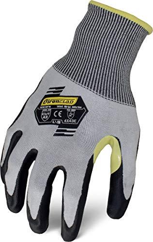 Ironclad A3 HPPE Foam Nitrile Touchscreen Cut-Resistant Gloves, Medium, Gray