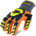 Ironclad Kong A5 Chemical Impact Glove, Large, Orange