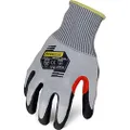 Ironclad Knit A6 Foam Nitrile Touch Gloves, Small, Gray/Black