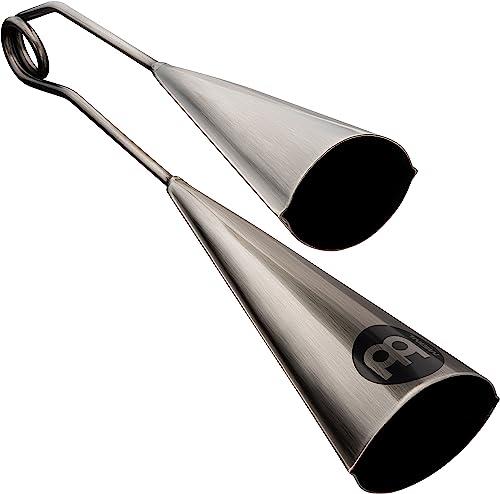 Meinl Percussion Handheld A-Go-Go Bells - Tonally Matched Musical Instrument - Steel Finish (STBAG2)