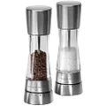 Cole & Mason Derwent Salt and Pepper Mill Gift Set, Clear/Silver