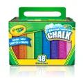CRAYOLA Washable Sidewalk Chalk, Creative Outdoor Art, Perfect for Outdoor Kids’ Activities and Games!, Multi, 48 ct (51-2048-E-201)