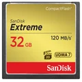 SanDisk 32GB Extreme CompactFlash Memory Card - SDCFXSB-032G-G46,Black, Gold, Red