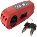 Grip-Lock GLRed Red Motorcycle and Scooter Handlebar Security Lock