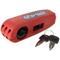 Grip-Lock GLRed Red Motorcycle and Scooter Handlebar Security Lock