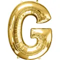 Anagram SuperShape Letter G L34 Foil Balloon, 86 cm Length, Gold